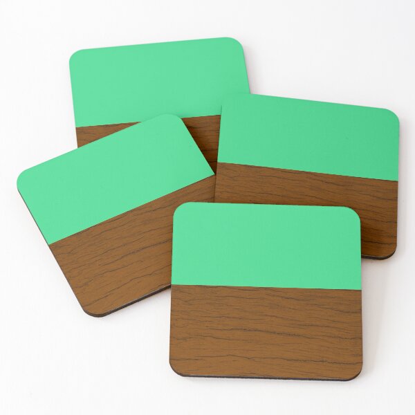 Item preview, Turquoise and brown wood stripes designed and sold by tetibright.