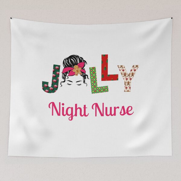 Item preview, Jolly Night Nurse, Christmas Night Shift Nurse designed and sold by desireedickens.