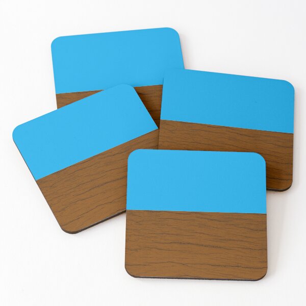 Artikelvorschau, Blaue und braune Holzstreifen entworfen und verkauft von tetibright.
