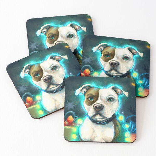 Item preview, Cute Staffordshire Bull Terrier Drawing designed and sold by WeHeartAnimals.