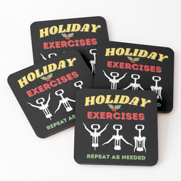 Item preview, Holiday Exercises Repeat as Needed - Wine Opener Funny Christmas designed and sold by Muljolly.