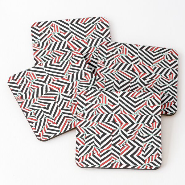 Artikelvorschau, Red and Black Optical Illusion Pattern entworfen und verkauft von Bakesales.