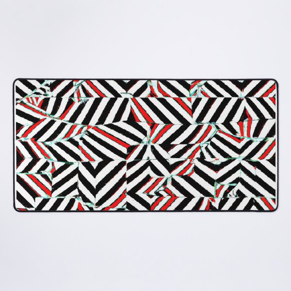 Artikelvorschau, Red and Black Optical Illusion Pattern entworfen und verkauft von Bakesales.