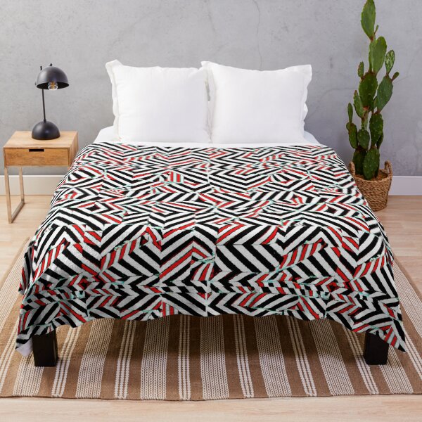 Item preview, Red and Black Optical Illusion Pattern designed and sold by Bakesales.