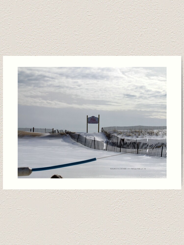 Misquamicut Rhode Island Winter 2015 6 Art Print By