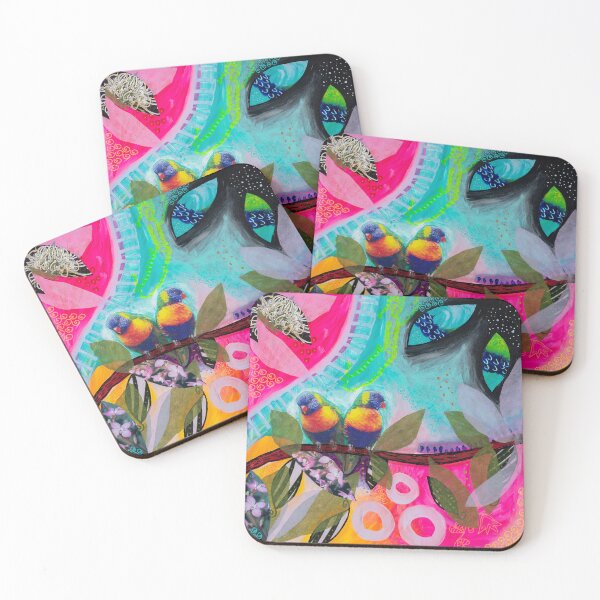 Item preview, Funky Rainbow Lorikeets designed and sold by Anne-marie Taplin.