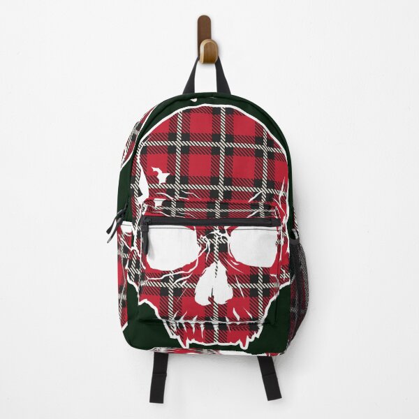 Item preview, red tartan skull 2 - skull lover designed and sold by ladstudio.