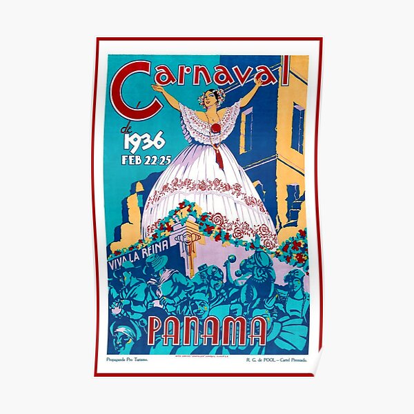 Vintage Panama Travel Poster Poster