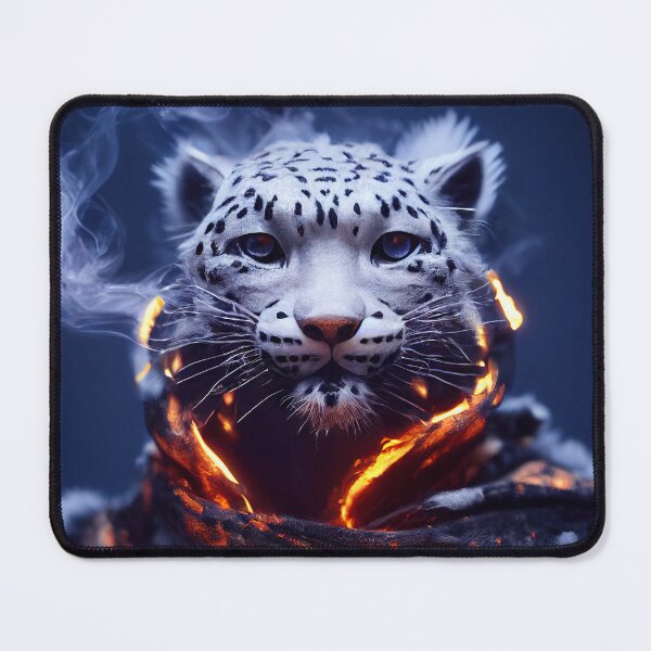 Item preview, Fiery Snow Leopard designed and sold by Abysmalart.