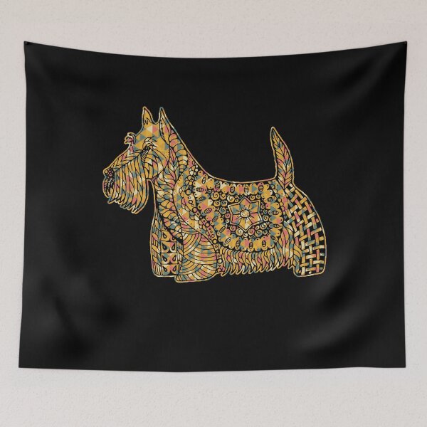 Item preview, Scottish Terrier - Scottish Terrier Geometric designed and sold by UnknownArtistt.