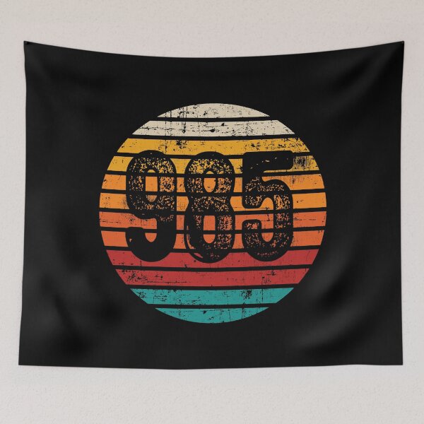 Item preview, Distressed Vintage Sunset 985 Area Code designed and sold by Gold Wings Tees.