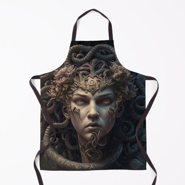 Item preview, Creepy spooky beautiful medusa with serpents snakes designed and sold by ladarkepoque.