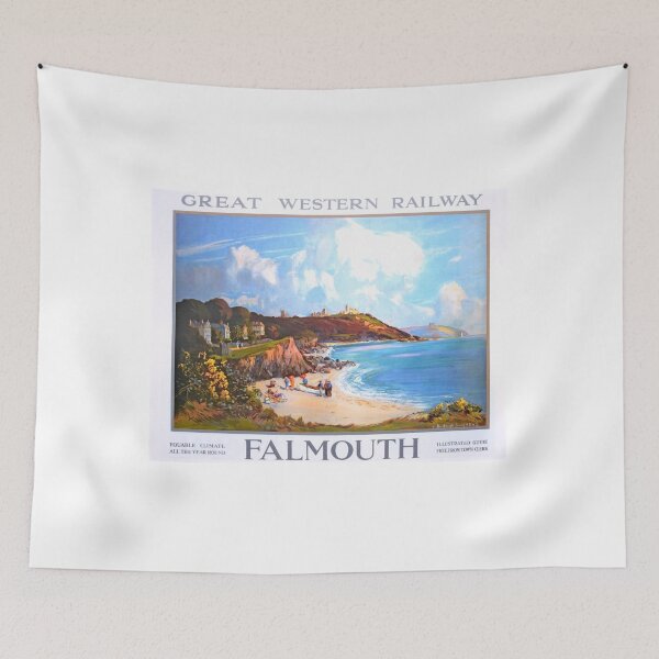 Item preview, Vintage railway poster for the GWR Advertising Falmouth designed and sold by Random Railways.