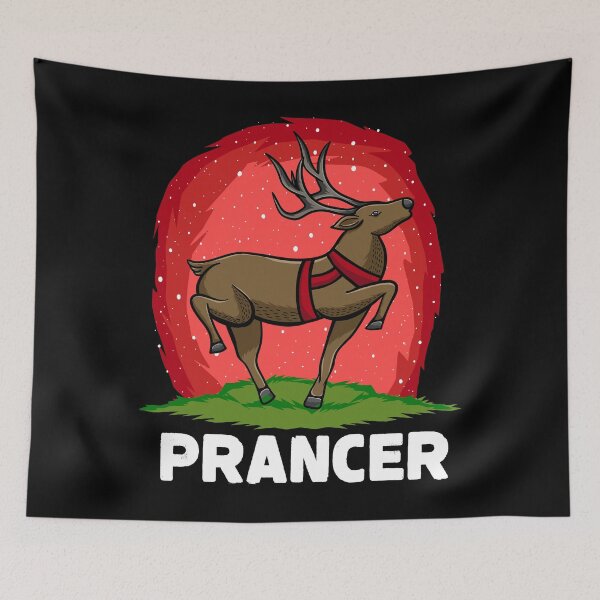 Item preview, Christmas Santa's Reindeer Lazy Costume Prancer designed and sold by Gold Wings Tees.