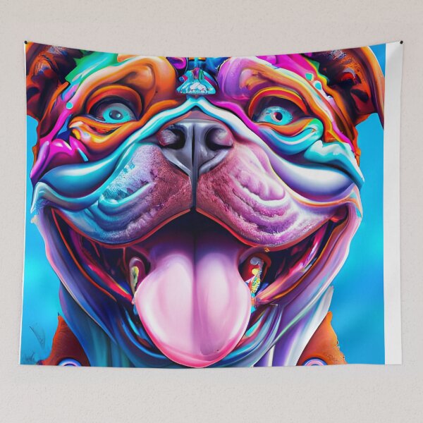 Aperçu de l'œuvre Dharma Dog (6) - Chiens psychédéliques trippants créée et vendue par TheThirdEye.