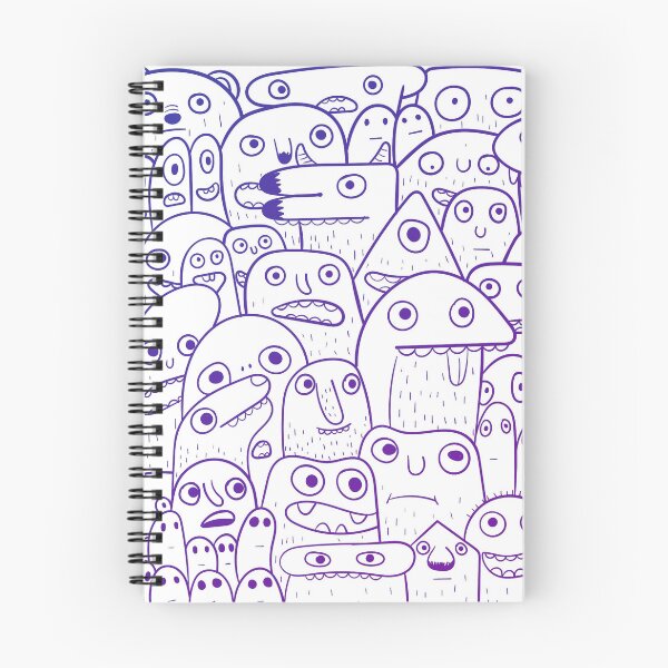 Item preview, We are doodles- blue madness - Purple designed and sold by NiluWorks.