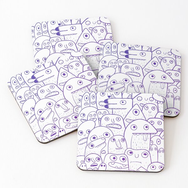 Item preview, We are doodles- blue madness - Purple designed and sold by NiluWorks.
