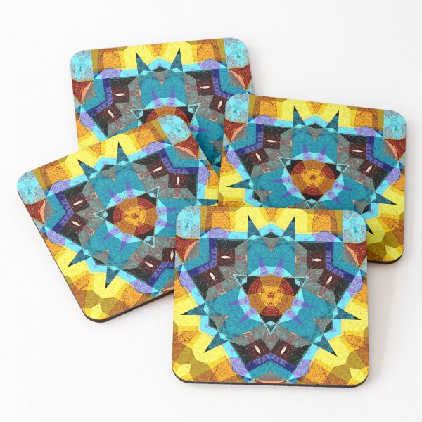 Item preview, POWERFUL LUMINOUS RADIAL COSMIC LABYRINTH PATCHWORK -  SPIRITUAL AWAKENING CUBIC GEOMETRIC ART PATTERN IN DEEP* designed and sold by Ralek.