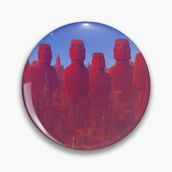 Item preview, Magenta Moai Futuristic City designed and sold by Parco-Mizzo.