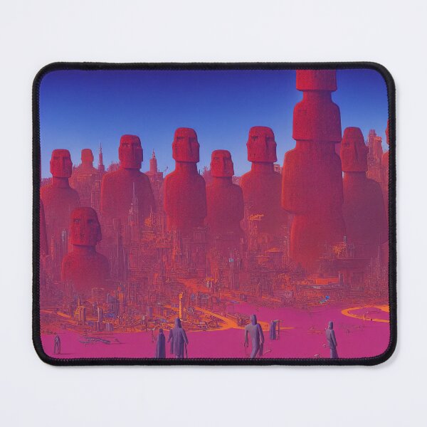 Item preview, Magenta Moai Futuristic City designed and sold by Parco-Mizzo.