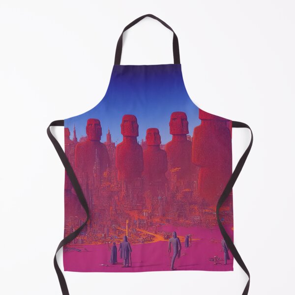 Item preview, Magenta Moai Futuristic City designed and sold by Parco-Mizzo.
