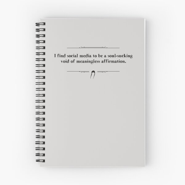 Item preview, I find social media to be a soul-sucking void of meaningless affirmation. designed and sold by Pinu92.