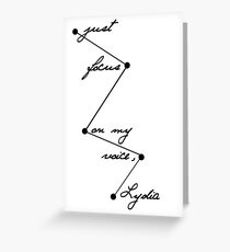 Stydia - Focus on my voice. (BLACK) Greeting Card