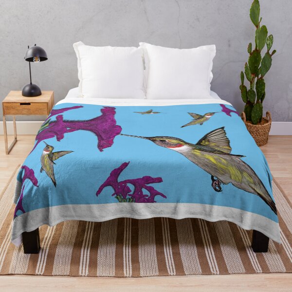 Item preview, Hummingbirds in flight illustration designed and sold by Ally-Bright.
