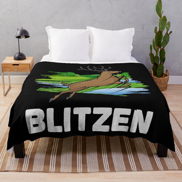 Artikelvorschau, Christmas Santa's Rentier Lazy Costume Blitzen entworfen und verkauft von Gold Wings Tees.