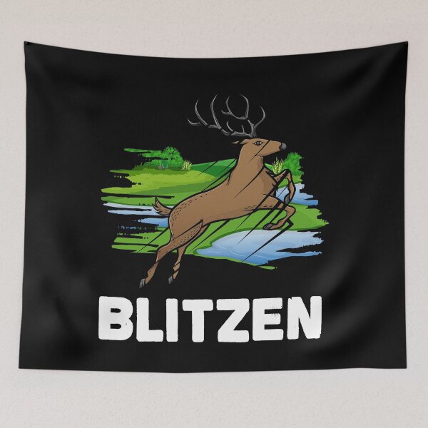 Item preview, Christmas Santa's Reindeer Lazy Costume Blitzen designed and sold by Gold Wings Tees.