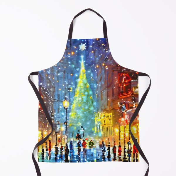 Item preview, New York city Christmas Decorations Impressionism Painting 1 designed and sold by worldtableau.