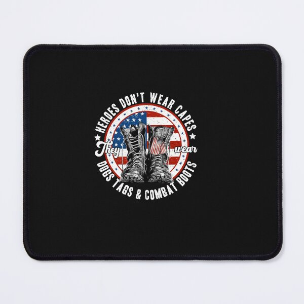 Item preview, Heroes Don_t Wear Capes, They Wear Dog Tags _ Combat Boots, Military Shirt designed and sold by LauraGaby.