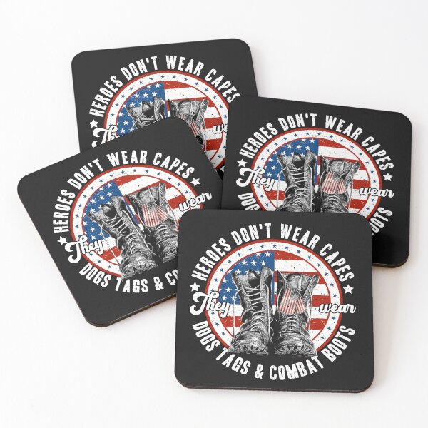 Item preview, Heroes Don_t Wear Capes, They Wear Dog Tags _ Combat Boots, Military Shirt designed and sold by LauraGaby.