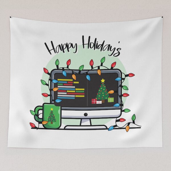 Item preview, Happy Holiday's coding setup designed and sold by Code  Monkeys.
