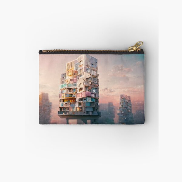 Item preview, Pastel building, abstract architecture designed and sold by alxndraai.
