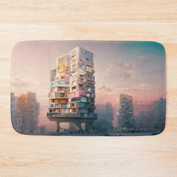Item preview, Pastel building, abstract architecture designed and sold by alxndraai.