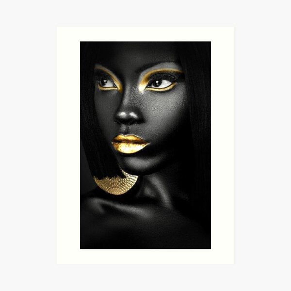 REINA AFRICANA Lámina artística