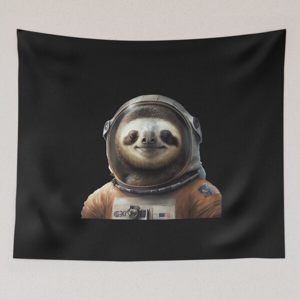 Item preview, Cute sloth as an astronaut designed and sold by G-M-Designs.