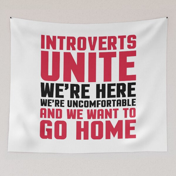 Item preview, Introverts Unite Funny Quote designed and sold by quarantine81.