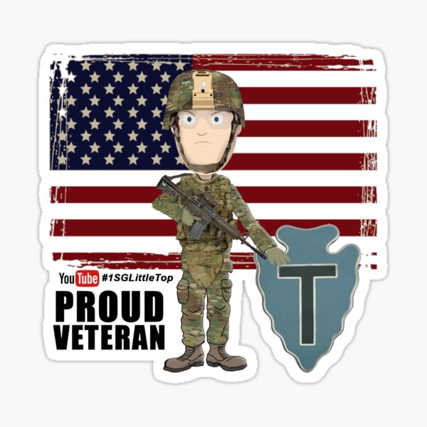 Proud Veteran- 36th ID Sticker