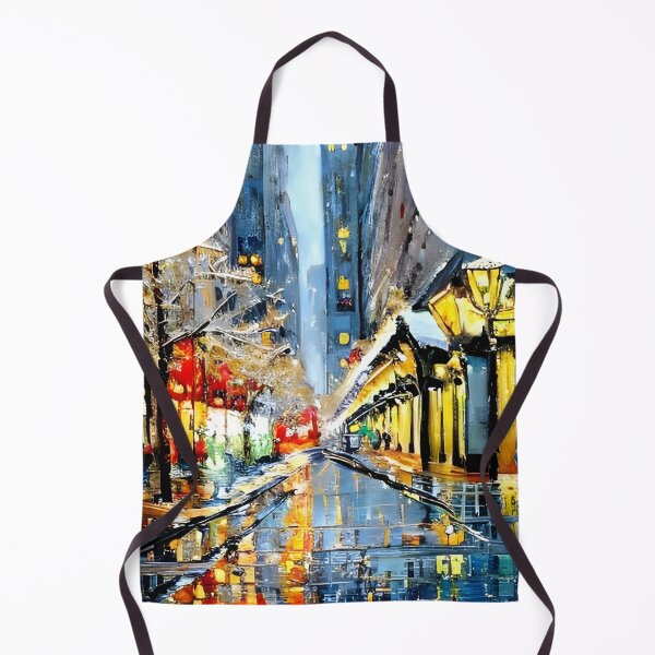 Item preview, New York city Christmas Decorations Impressionism Painting 2 designed and sold by worldtableau.