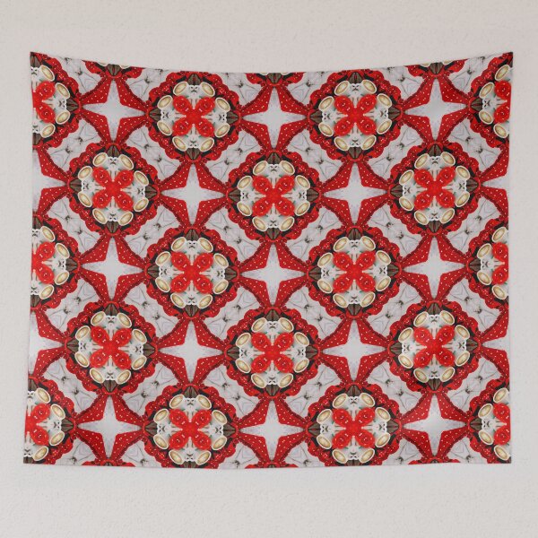 Item preview, Red Christmas Cozy Coffee Cappuccino Milk Foam Pattern No9 designed and sold by Atomura.