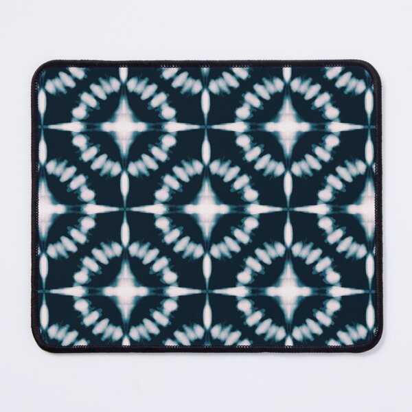 Item preview, Modern Blue Indigo Tie Dye Floral Shibori Pattern designed and sold by Tamas Das.