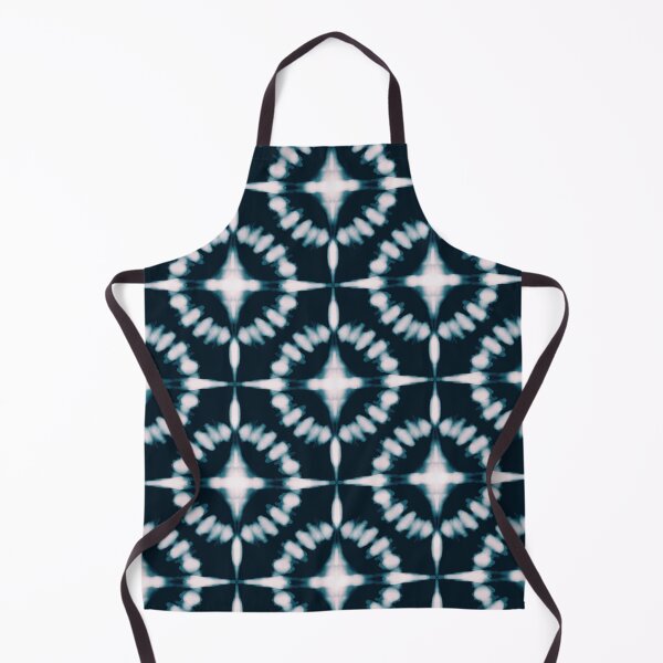 Item preview, Modern Blue Indigo Tie Dye Floral Shibori Pattern designed and sold by Tamas Das.
