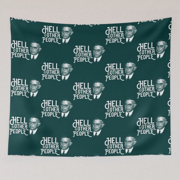 Item preview, Jean-Paul Sartre - Hell Is Other People designed and sold by YellowBristlesz.