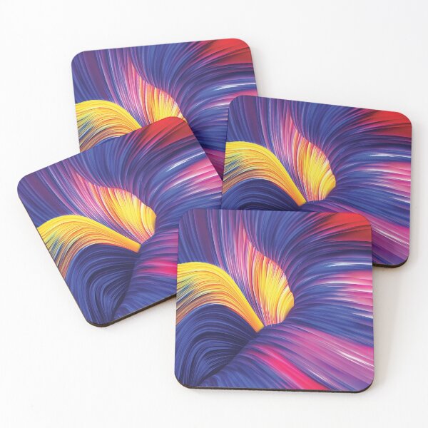 Artikelvorschau, Abstraktes Funky Pizzazz Rainbow River Sinkloch entworfen und verkauft von FuddalanDesigns.