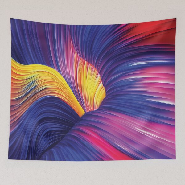Artikelvorschau, Abstraktes Funky Pizzazz Rainbow River Sinkloch entworfen und verkauft von FuddalanDesigns.