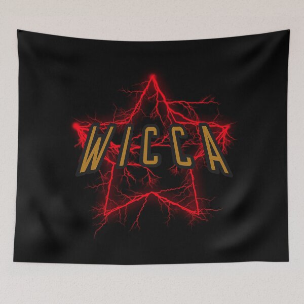 Item preview, Red Pentagram Thunder Wicca designed and sold by darknessjeff86.