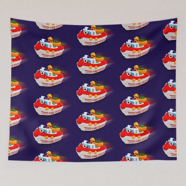 Item preview, Fireboat Toy Rescue First Responder designed and sold by ChristinasMess.