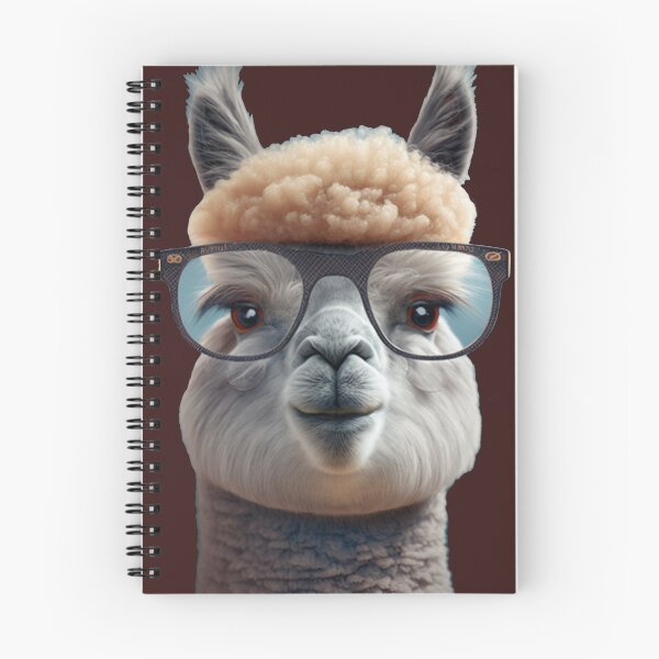 Item preview, cute alpaca with glasses portrait designed and sold by G-M-Designs.